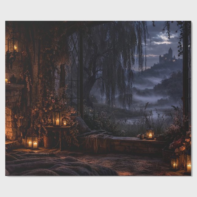 Regalo Papel de envolver Forest River Path (Superficie plana)