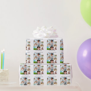 Regalo Papel de envolver foto personalizada del Día de la