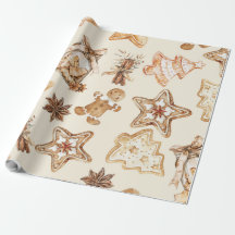 Papel de envolver galletas de Navidad