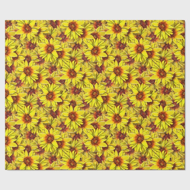 Regalo Papel de envolver girasoles (Costura)