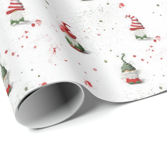 Regalo Papel de envolver gnomos (Esquina del rollo)