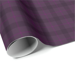Regalo Papel de envolver HAMbWG - Cuadros ciruela