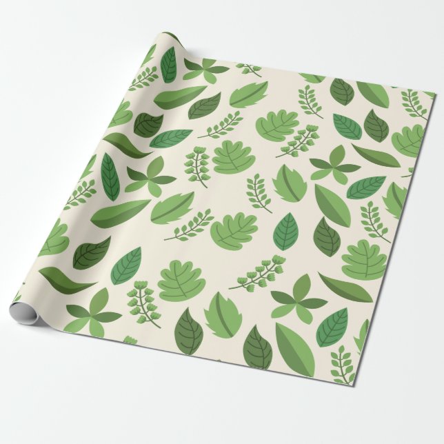 Regalo Papel de envolver hoja natural (Desenrollado)