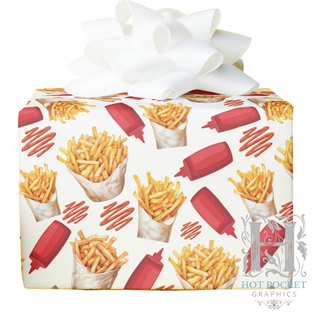 Regalo Papel de envolver Ketchup y patatas fritas (Subido por el creador)