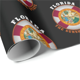 Regalo Papel de envolver la bandera del estado de Florida
