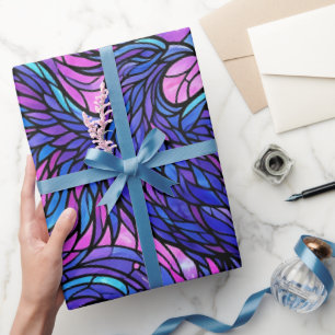 Regalo Papel de envolver manchado de vuelo de pájaro abst