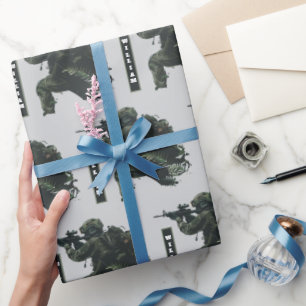 Regalo Papel de envolver militar camuflaje de francotirad