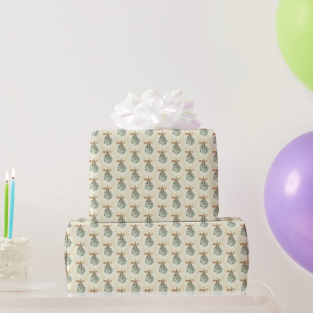 Regalo Papel de envolver muérdago (Regalos de fiesta)