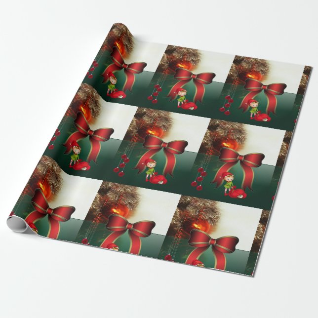 Regalo Papel de envolver Navidad (Desenrollado)