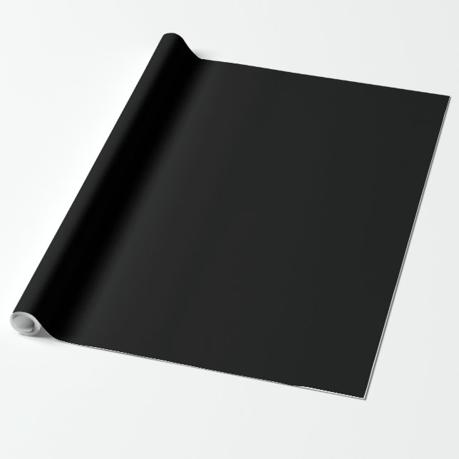 Regalo Papel de envolver negro (Desenrollado)