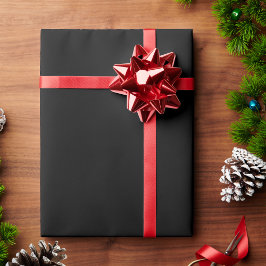 Regalo Papel de envolver negro sólido