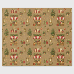 Regalo Papel de envolver Old World Christmas Market Warm 