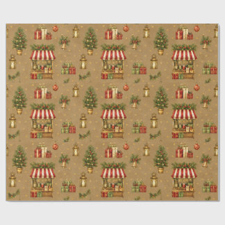 Regalo Papel de envolver Old World Christmas Market Warm