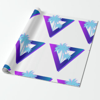REGALO PAPEL DE ENVOLVER PALMERAS RETROWAVE SYNTHWAVE