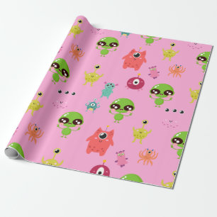 Regalo Papel de envolver para Aliens cutáneos del espacio