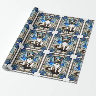 Regalo Papel de envolver para gato siamés de vidrio manch