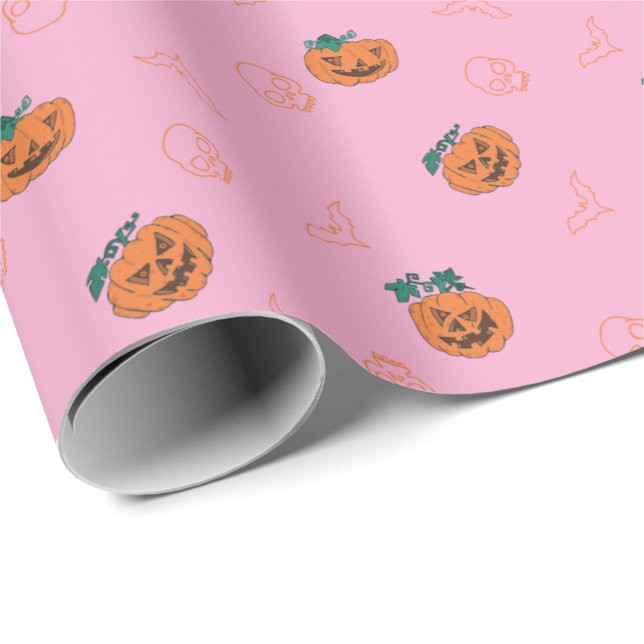 Regalo Papel de envolver para Halloween - Calabazas, Cala (Esquina del rollo)