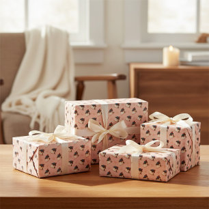 Regalo Papel de envolver para postre de Panna Cotta rosa