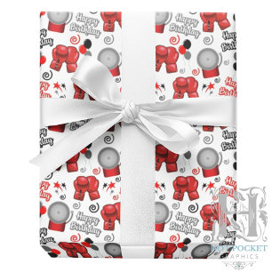 Regalo Papel de Envolver para Regalos en Forma de Caja
