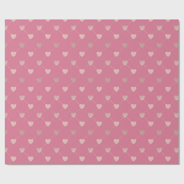 Regalo Papel de envolver para San Valentín (Superficie plana)