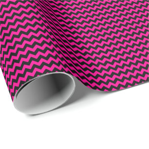 Regalo Papel de envolver pequeño Chevron blanco y negro