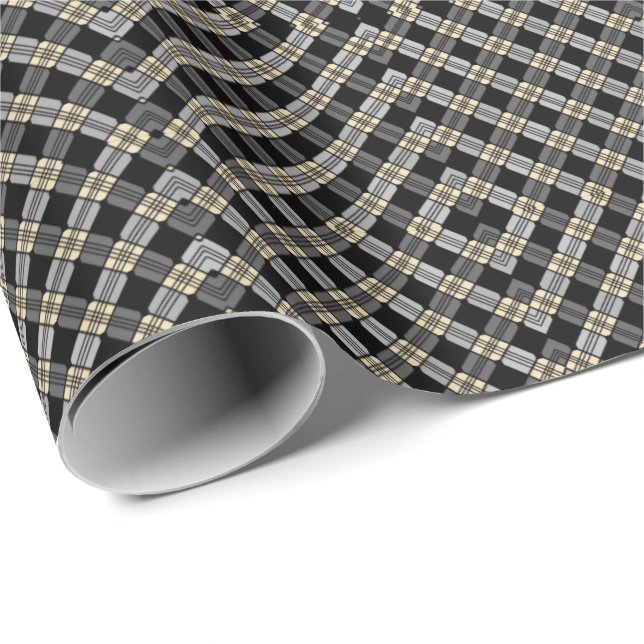 Regalo Papel de envolver picnic gris (Esquina del rollo)