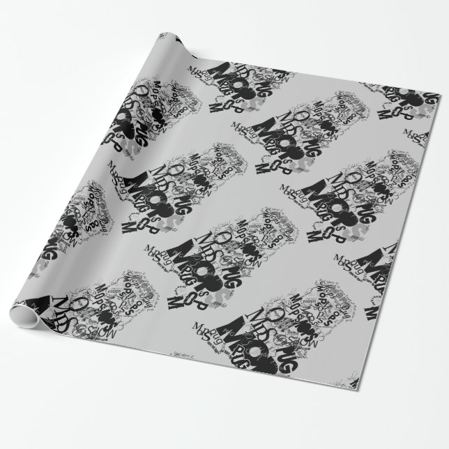 Regalo Papel de envolver Pug (Desenrollado)