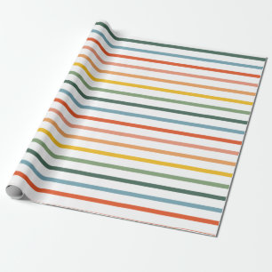 Regalo Papel de envolver rayas de arcoiris
