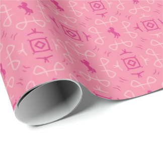 Regalo Papel de envolver rosa desolado Pañuelo de vaquera