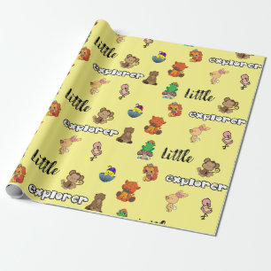 Regalo Papel de envolver sábana plana Little Explorer