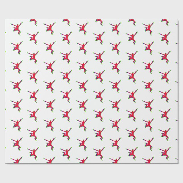 Regalo Papel de envolver saltarín (Superficie plana)