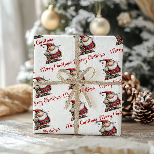 Regalo Papel de envolver Santa Claus navideño juguetón