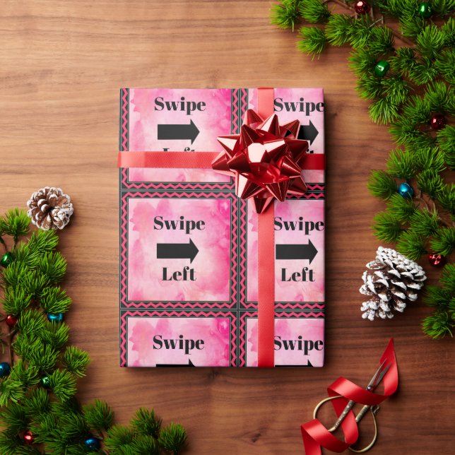 Regalo Papel de envolver Swipe Left (Regalo de vacaciones)