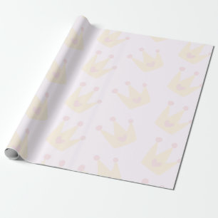 Regalo Papel de envolver textura de la corona de la princ