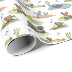 Regalo Papel de envolver toile de roedor (colores origina