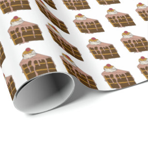Regalo Papel de Envolver Torta de Chocolate