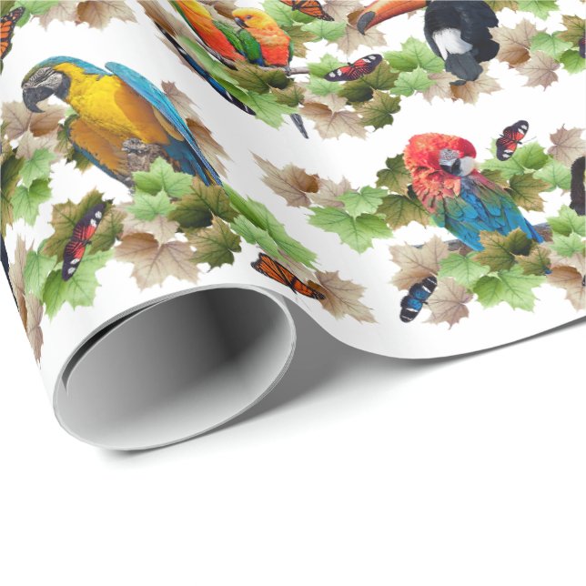 Regalo Papel de envolver tropical (Esquina del rollo)