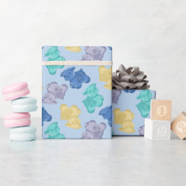 Regalo Papel de envolver Vaca Gomosa de Fruta Azul Helada