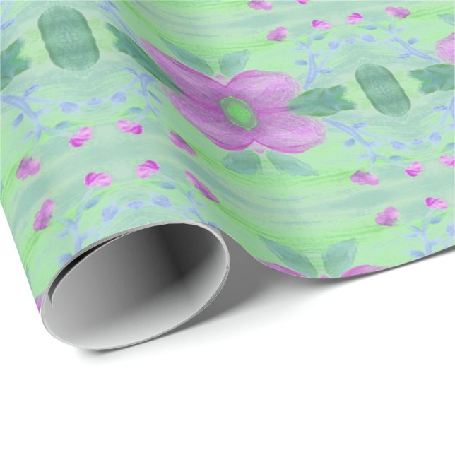 Regalo Papel de envolver Verde azulado en todas las ocasi (Esquina del rollo)