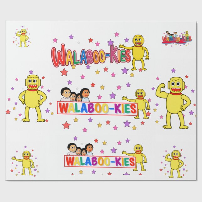 Regalo Papel de envolver walabookies (Superficie plana)