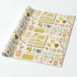 Regalo Papel de envolvimiento 30 en x 6 pies Boho antiguo