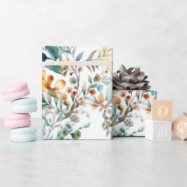 Regalo Papel de envolvimiento acuático de la floración de