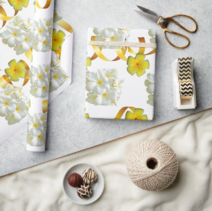 Regalo Papel de envolvimiento amarillo y blanco de Frangi