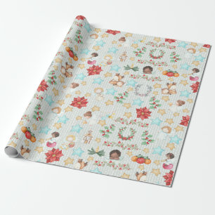 Regalo Papel de envolvimiento Angel para navidades