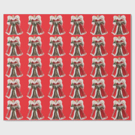 Regalo Papel de envolvimiento Angel Red de los navidades