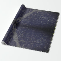 Papel de envolvimiento astronómico vintage