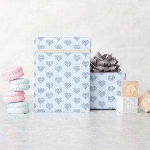 Regalo Papel de envolvimiento azul claro de encaje cerámi