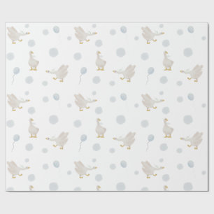 Regalo Papel de envolvimiento azul de gallina
