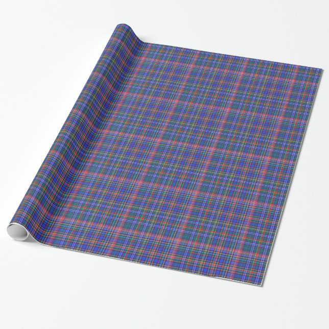 Regalo Papel de envolvimiento azul y rojo (Desenrollado)