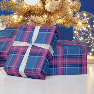 Regalo Papel de envolvimiento azul y rosa de la marina